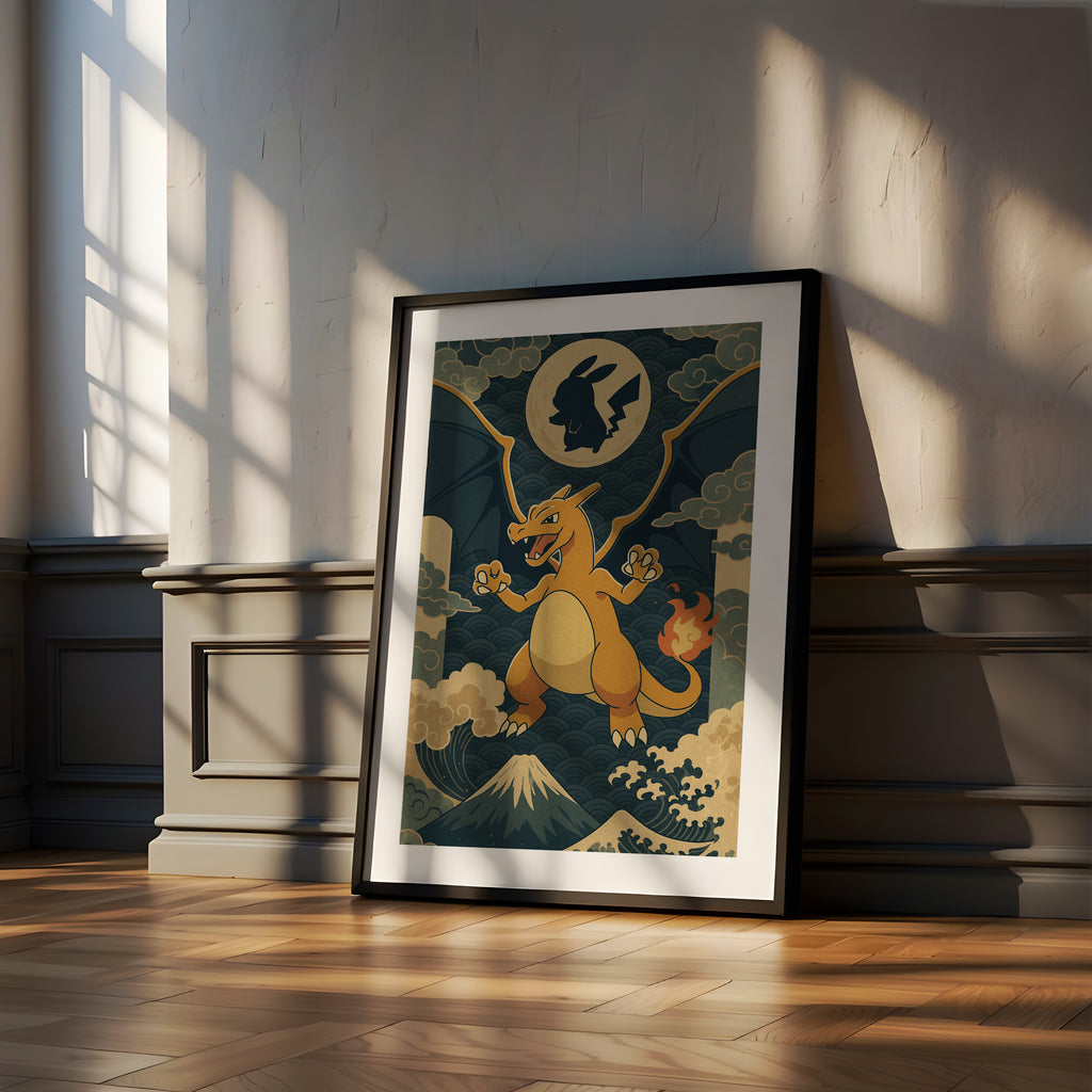 Cadre Paysage Animé - Décoration Murale Inspirée de l'Animation Japonaise