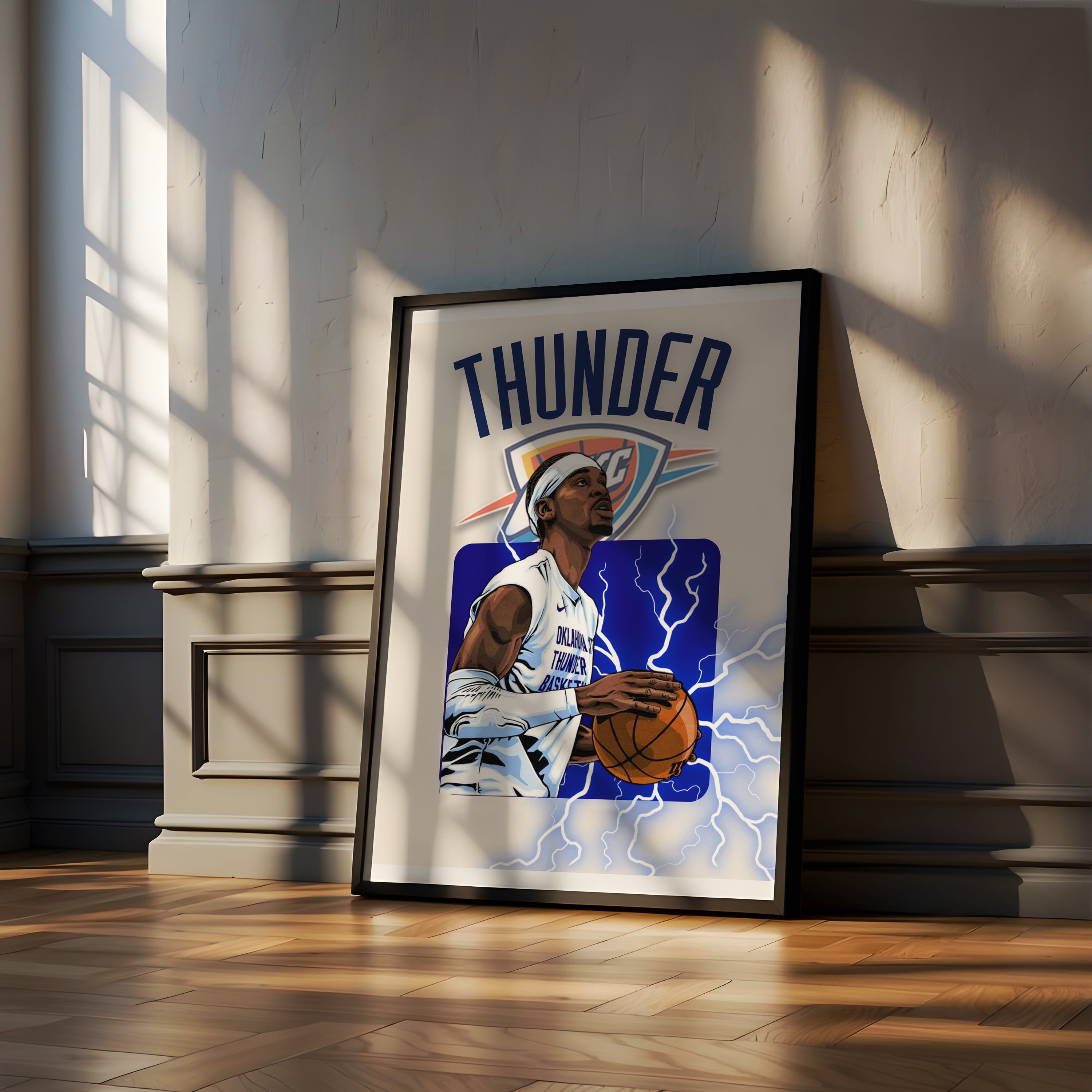 Cadre Shaï Gilgeous-Alexander - Déco Murale Basket NBA & Streetwear