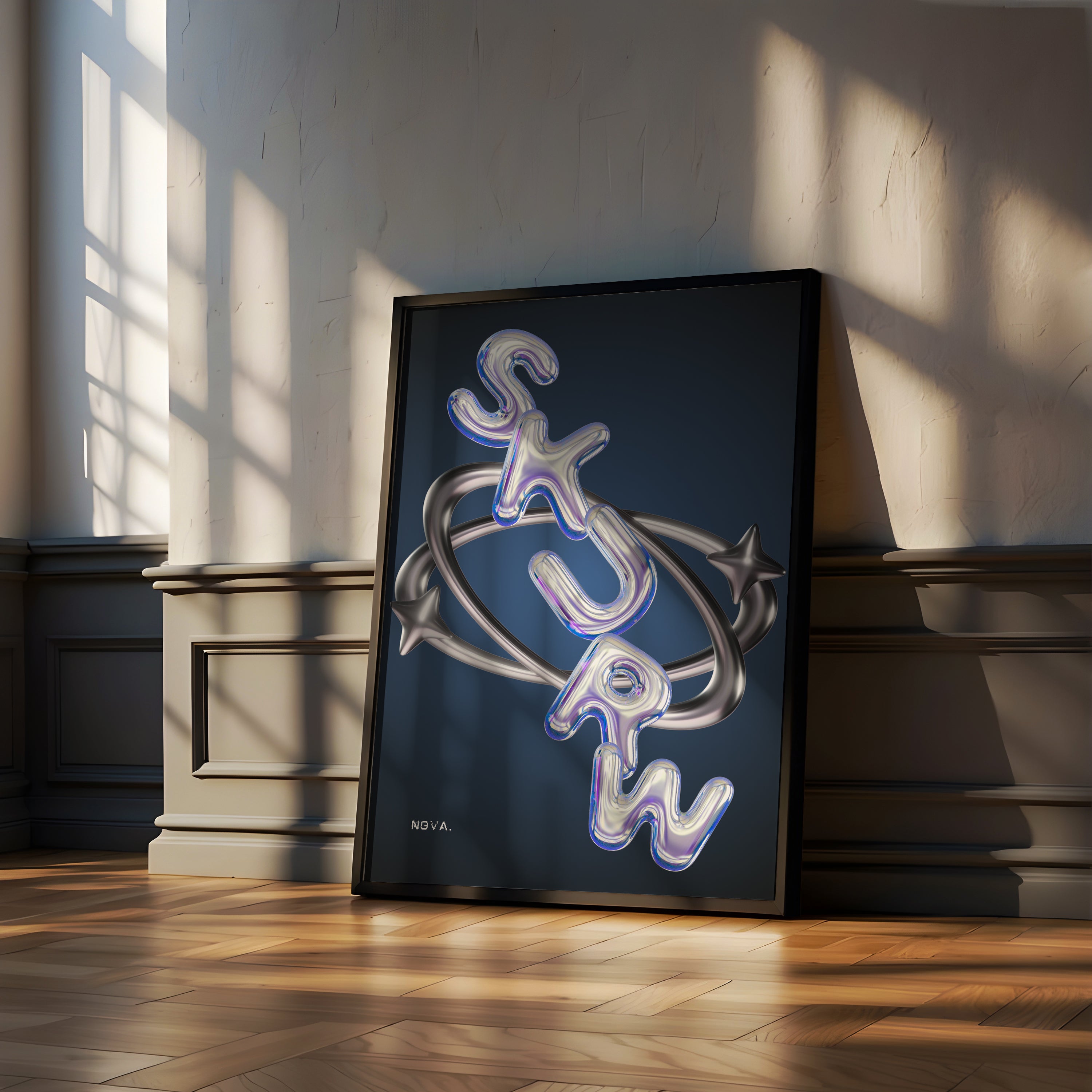 CADRE SKURW "NOVA" - AFFICHE MURALE MINIMALE & FUTURISTE