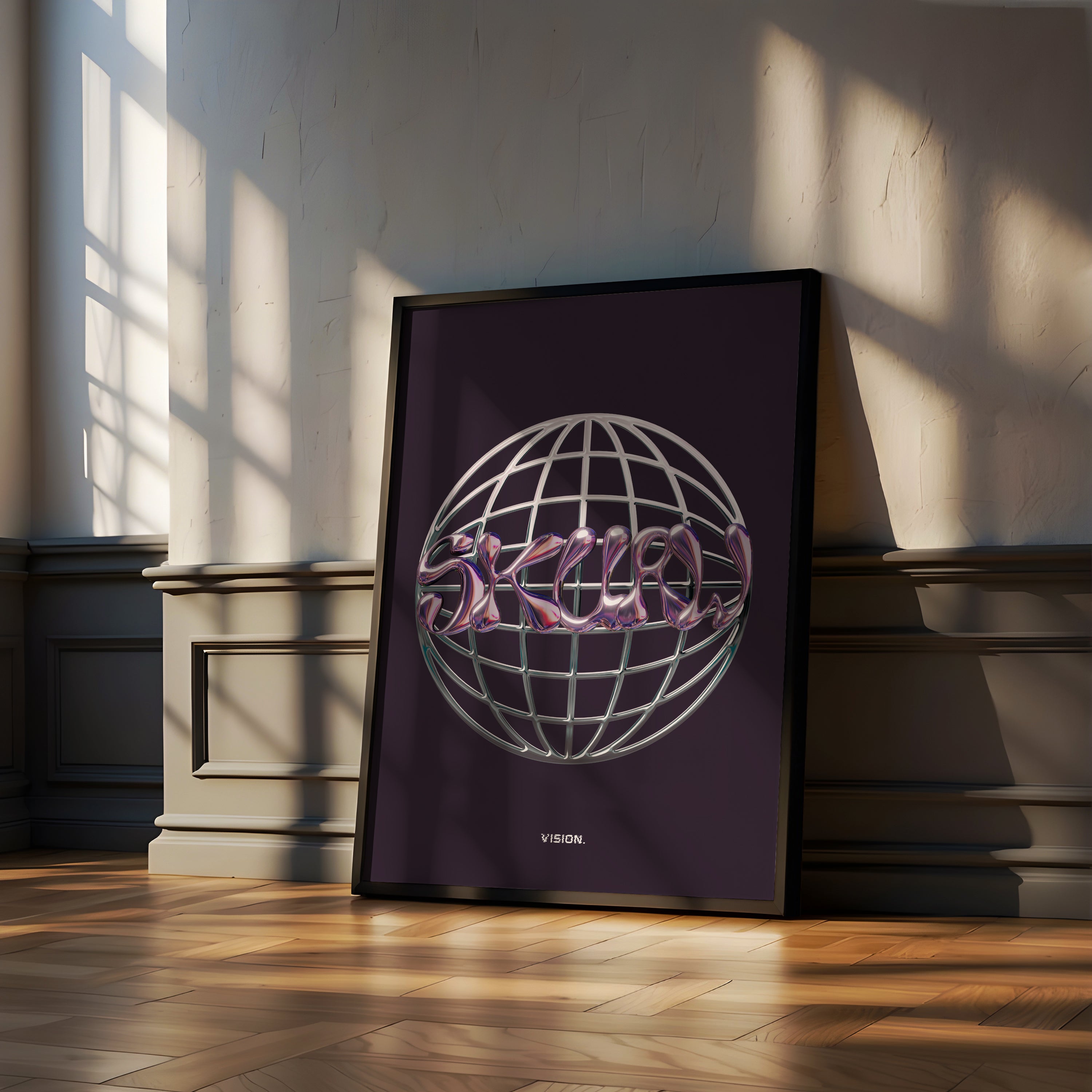 CADRE SKURW "VISION" - AFFICHE MURALE MINIMALE & FUTURISTE