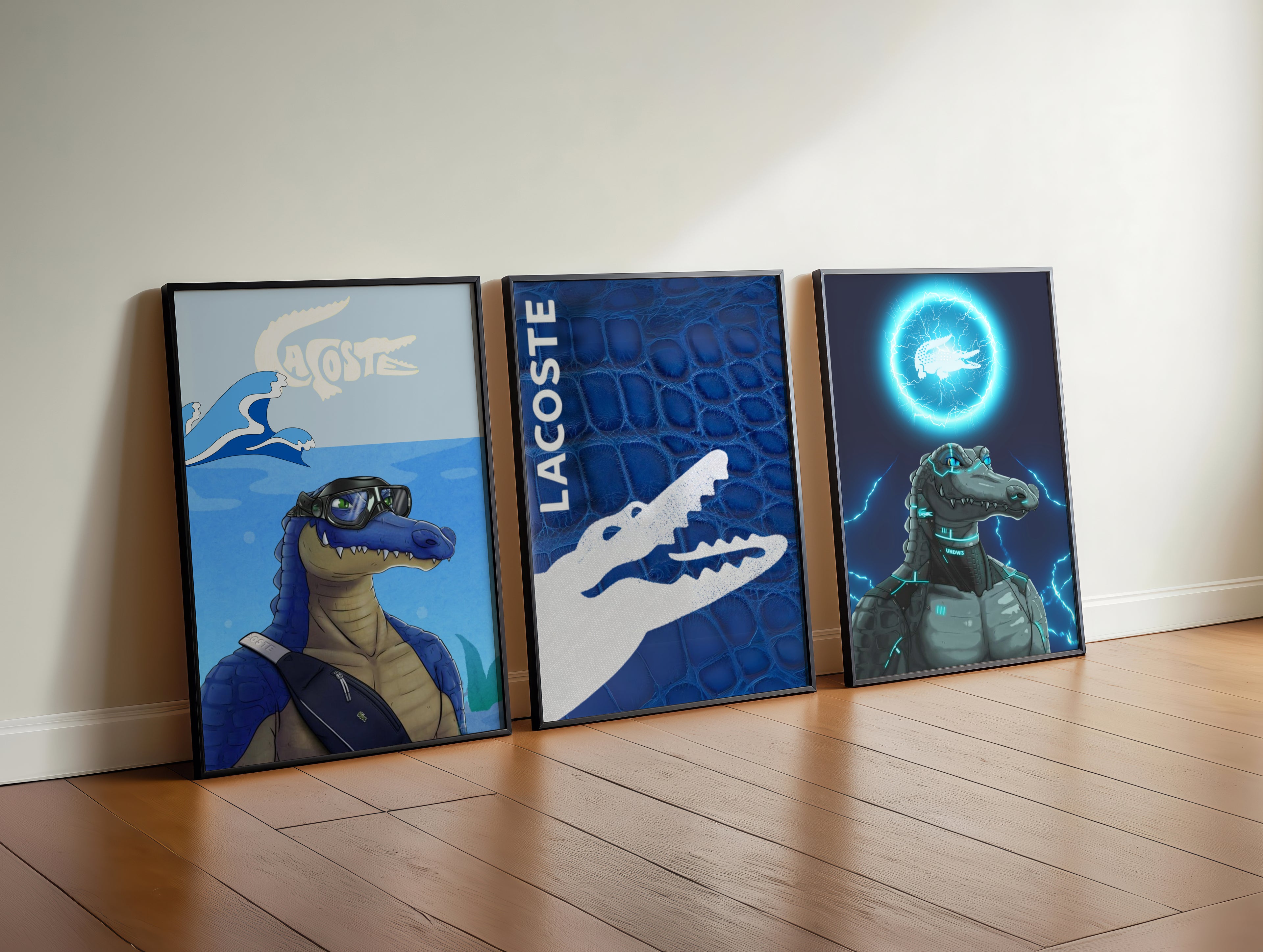 Cadres Lacoste Personnalisés - Déco Murale Streetwear & Moderne