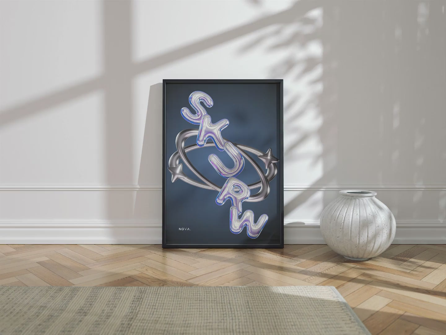CADRE SKURW "NOVA" - AFFICHE MURALE MINIMALE & FUTURISTE