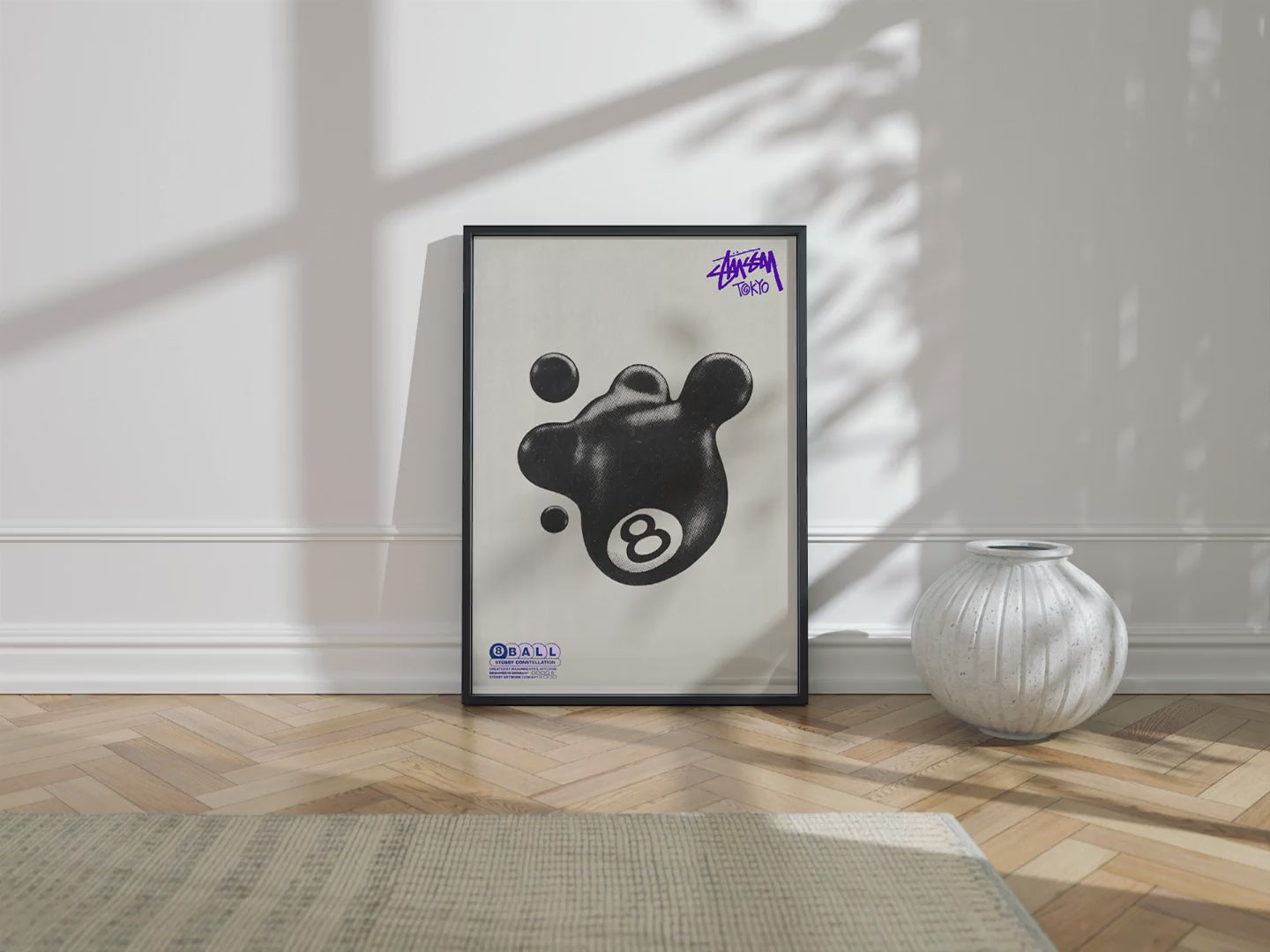 Cadre Stüssy - Affiche Murale Streetwear, Design Moderne